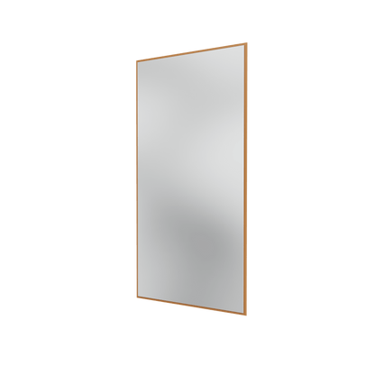 Miroir Colour Frame SP1224 Montana, cadre laqué 142 Amber, vue de trois quarts sur fond blanc