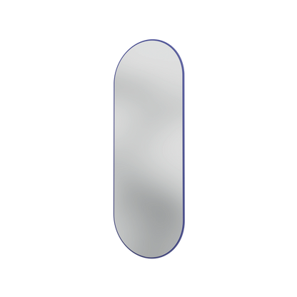 Miroir Colour Frame ovale SP1232R Montana, cadre laqué 135 Monarch, vue de trois quarts sur fond blanc