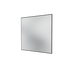 Miroir Colour Frame SP1818 Montana, cadre laqué 05 Black, vue de trois quarts sur fond blanc