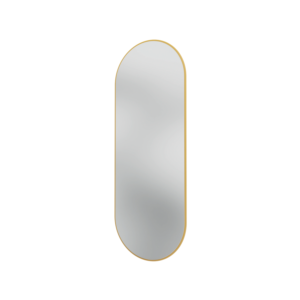 Miroir Colour Frame ovale SP1232R Montana, cadre laqué 157 Cumin, vue de trois quarts sur fond blanc
