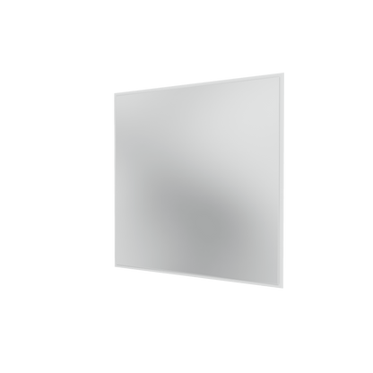 Miroir Colour Frame SP1212 Montana, cadre laqué 38 Snow, vue de trois quarts sur fond blanc