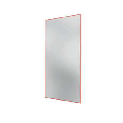 Miroir Colour Frame SP1224 Montana, cadre laqué 151 Rhubarb, vue de trois quarts sur fond blanc