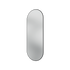 Miroir Colour Frame ovale SP1232R Montana, cadre laqué 05 Black, vue de trois quarts sur fond blanc