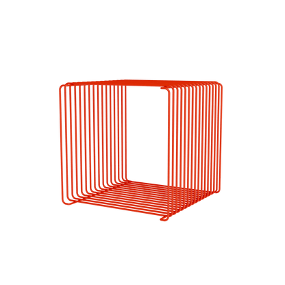 Cube Panton Wire Single Rosehip, profondeur 34,8 cm, vue en perspective