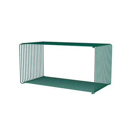 Module Panton Wire Extended laqué Pine, profondeur 34,8 cm, vue en perspective (l&