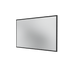 Miroir Colour Frame SP1208 Montana, cadre laqué 05 Black, vue de trois quarts sur fond blanc