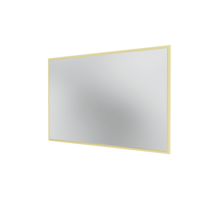 Miroir Colour Frame SP1208 Montana, cadre laqué 159 Camomile, vue de trois quarts sur fond blanc