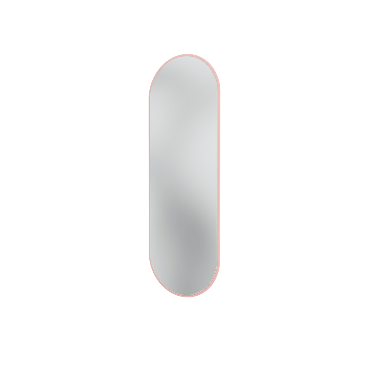 Miroir Colour Frame FIGURE Montana, cadre laqué 167 Ruby, vue de trois quarts sur fond blanc