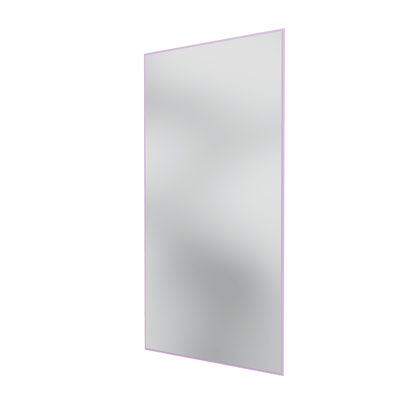 Miroir Colour Frame SG3216 Montana, cadre laqué 164 Iris, vue de trois quarts sur fond blanc