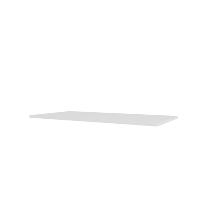 Tablette Panton Wire Extended laquée New White, vue en perspective sur fond blanc
