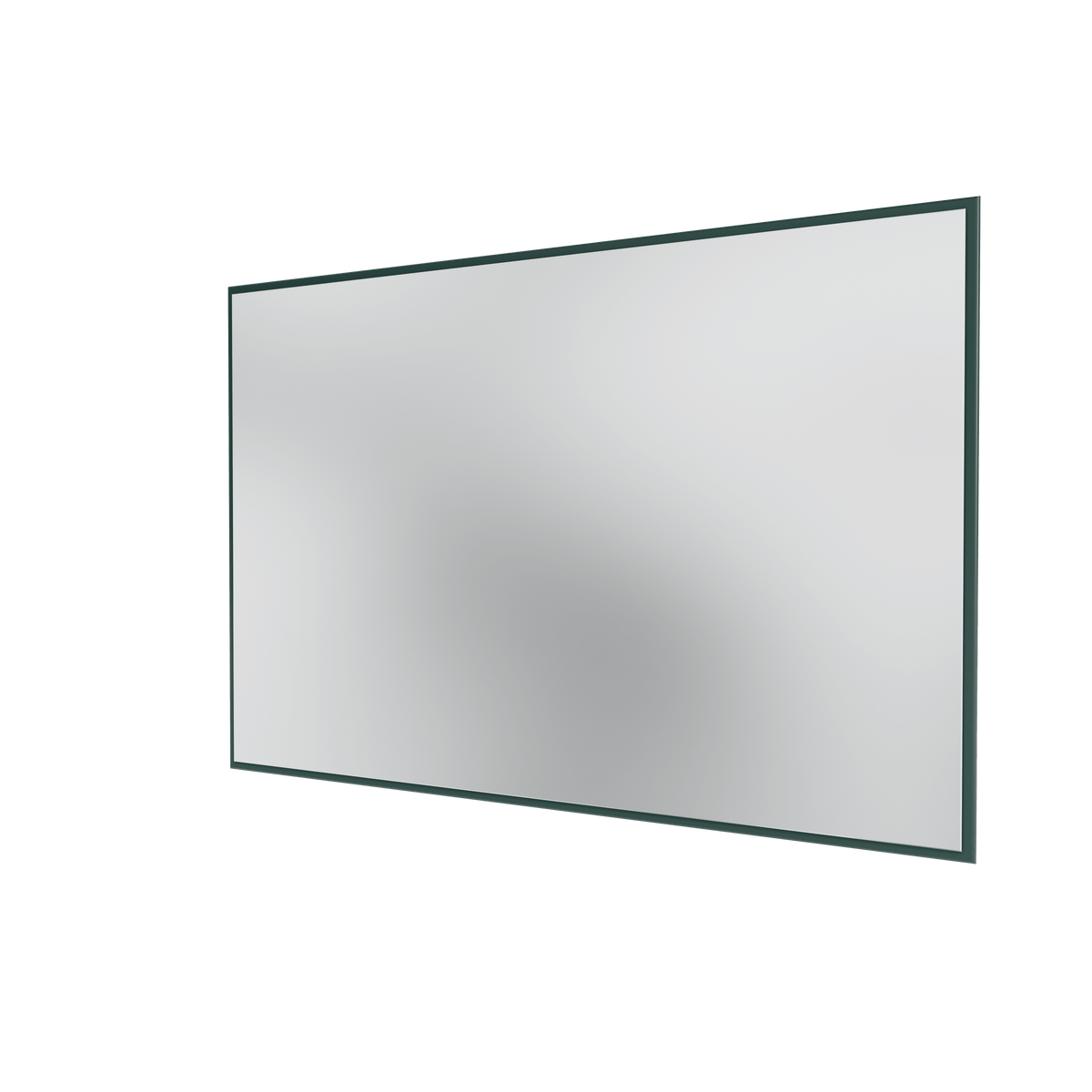 Miroir Colour Frame SP1812 Montana, cadre laqué 163 Black Jade, vue de trois quarts sur fond blanc