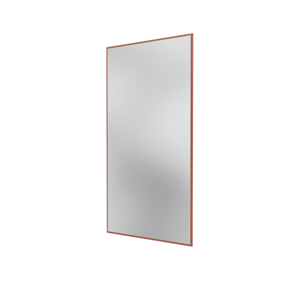 Miroir Colour Frame SP1224 Montana, cadre laqué 146 Hazelnut, vue de trois quarts sur fond blanc