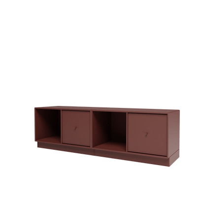 Banc Rest II Montana, laque 155 Masala, sur socle de 7 cm, vue de trois quarts sur fond blanc