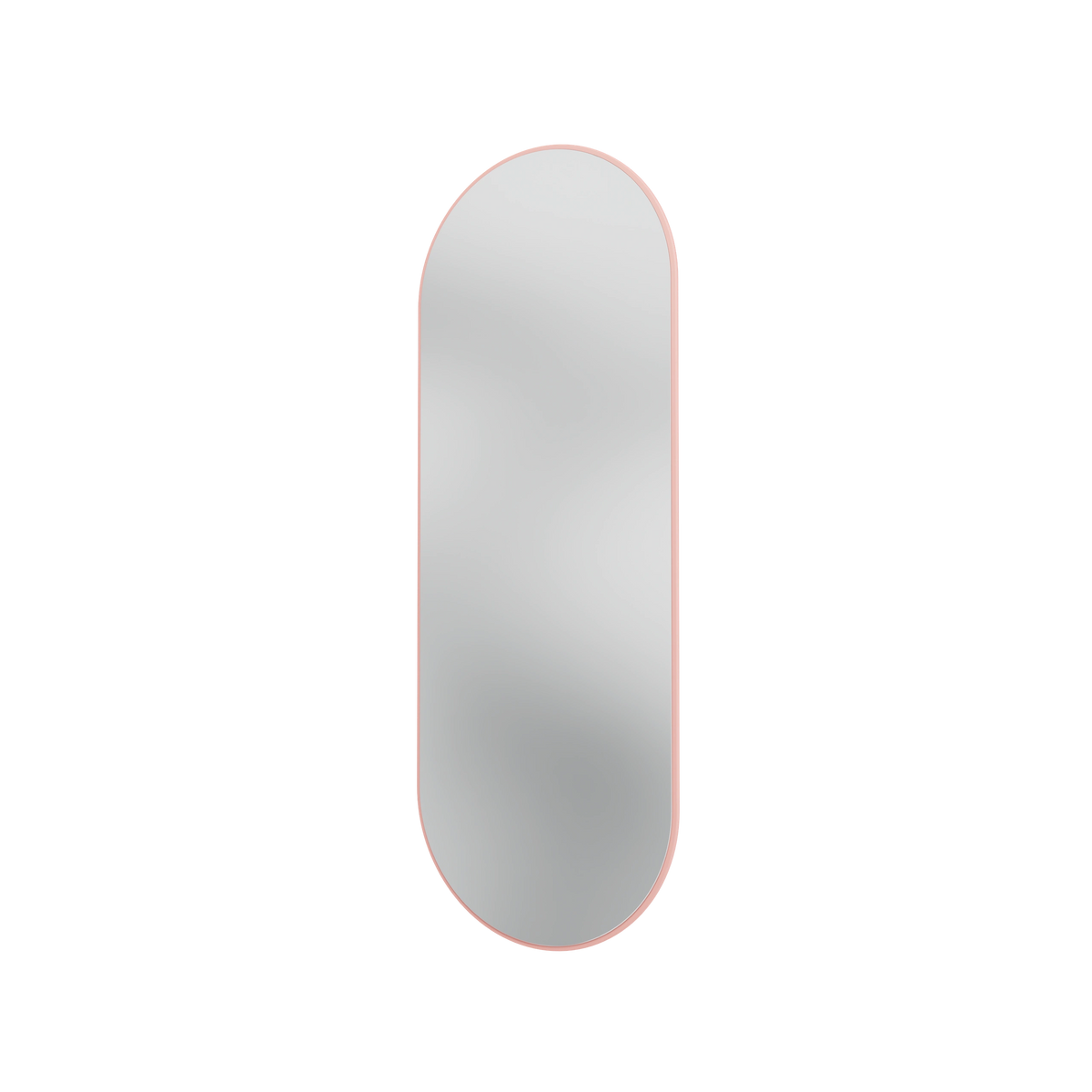 Miroir Colour Frame ovale SP1232R Montana, cadre laqué 167 Ruby, vue de trois quarts sur fond blanc