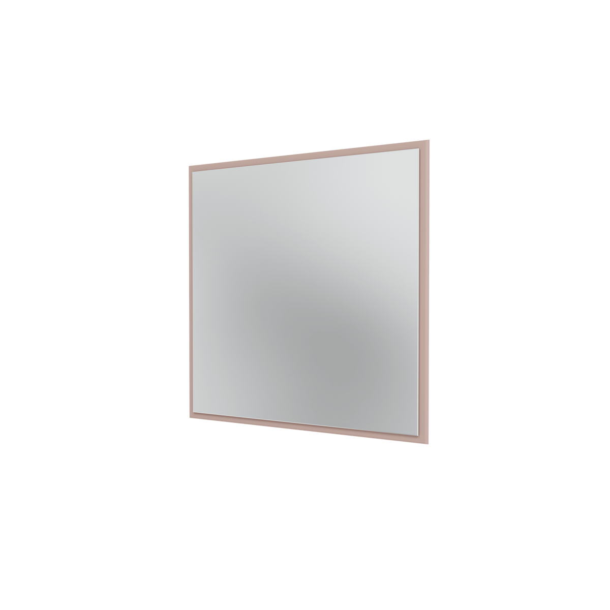 Miroir Colour Frame SP808 Montana, cadre laqué 137 Mushroom, vue de trois quarts sur fond blanc