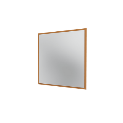 Miroir Colour Frame SP808 Montana, cadre laqué 142 Amber, vue de trois quarts sur fond blanc