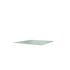 Tablette Panton Wire Single en verre clair, vue en perspective sur fond blanc