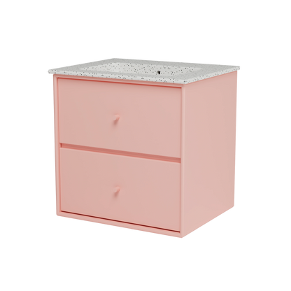 Meuble vasque Flow, laque 167 Ruby, packshot Montana