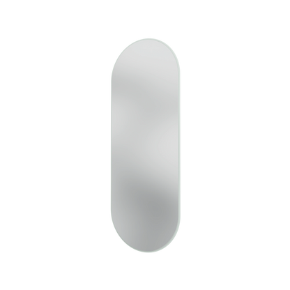 Miroir Colour Frame ovale SP1232R Montana, cadre laqué 161 Mist, vue de trois quarts sur fond blanc