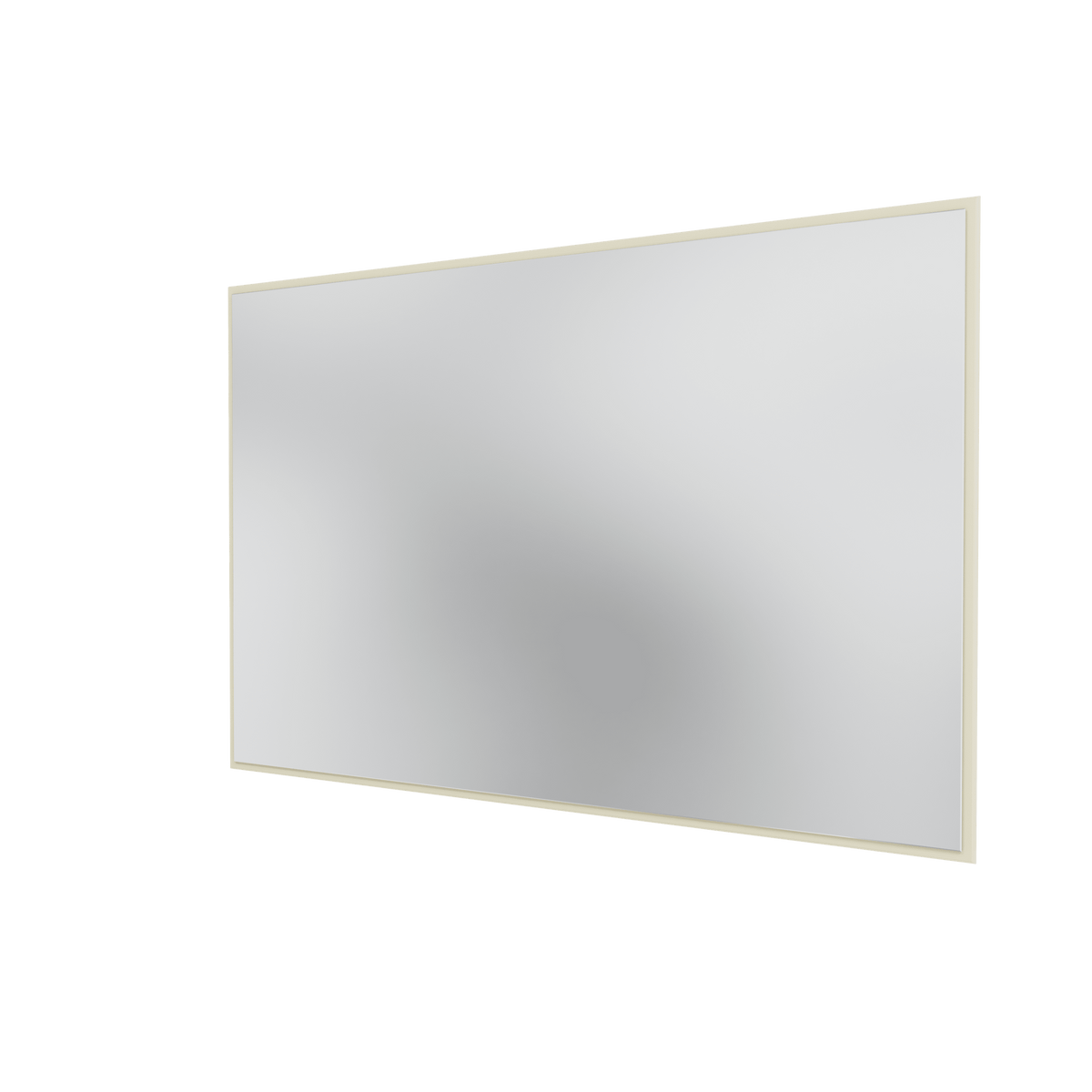 Miroir Colour Frame SP1812 Montana, cadre laqué 150 Vanilla, vue de trois quarts sur fond blanc