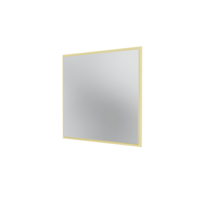 Miroir Colour Frame SP808 Montana, cadre laqué 159 Camomile, vue de trois quarts sur fond blanc