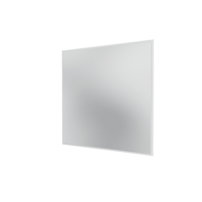 Miroir Colour Frame SP1212 Montana, cadre laqué 01 White, vue de trois quarts sur fond blanc