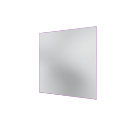 Miroir Colour Frame SP1818 Montana, cadre laqué 164 Iris, vue de trois quarts sur fond blanc