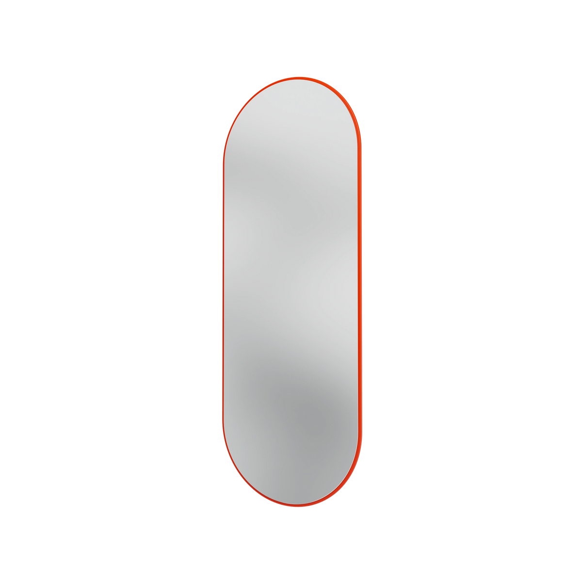 Miroir Colour Frame ovale SP1232R Montana, cadre laqué 145 Rosehip, vue de trois quarts sur fond blanc