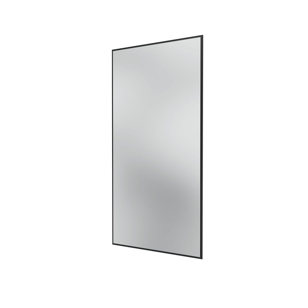Miroir Colour Frame SP1224 Montana, cadre laqué 05 Black, vue de trois quarts sur fond blanc