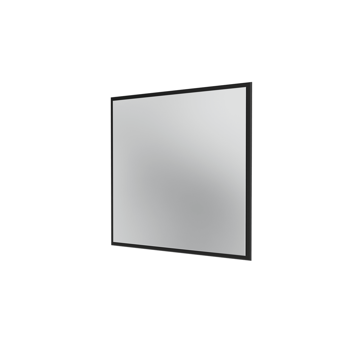 Miroir Colour Frame SP808 Montana, cadre laqué 05 Black, vue de trois quarts sur fond blanc