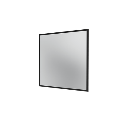 Miroir Colour Frame SP808 Montana, cadre laqué 05 Black, vue de trois quarts sur fond blanc