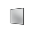 Miroir Colour Frame SP808 Montana, cadre laqué 05 Black, vue de trois quarts sur fond blanc