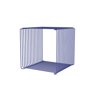 Module Panton Wire Single laqué Monarch, profondeur 34,8 cm, vue en perspective (l'ensemble en compte 3)