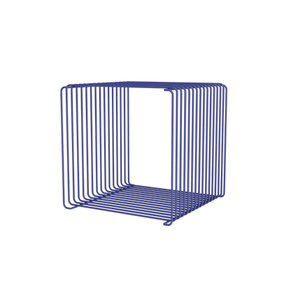 Module Panton Wire Single laqué Monarch, profondeur 34,8 cm, vue en perspective (l&