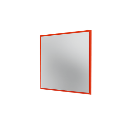 Miroir Colour Frame SP808 Montana, cadre laqué 145 Rosehip, vue de trois quarts sur fond blanc