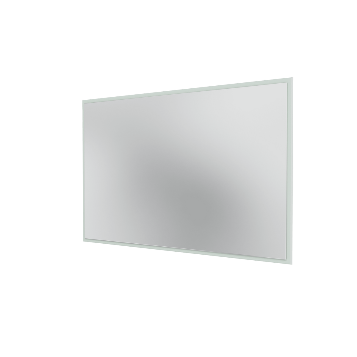 Miroir Colour Frame SP1208 Montana, cadre laqué 161 Mist, vue de trois quarts sur fond blanc