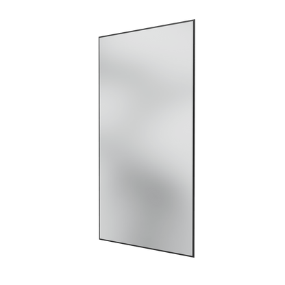 Miroir Colour Frame SG3216 Montana, cadre laqué 05 Black, vue de trois quarts sur fond blanc