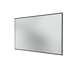 Miroir Colour Frame SP1812 Montana, cadre laqué 05 Black, vue de trois quarts sur fond blanc