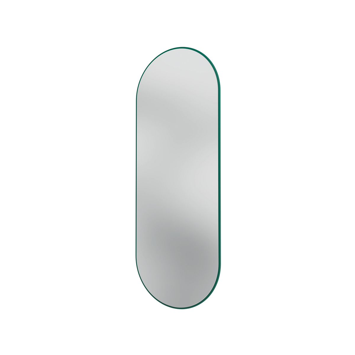 Miroir Colour Frame ovale SP1232R Montana, cadre laqué 136 Pine, vue de trois quarts sur fond blanc