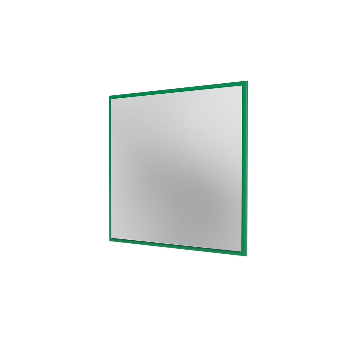 Miroir Colour Frame SP808 Montana, cadre laqué 152 Parsley, vue de trois quarts sur fond blanc