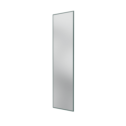 Miroir Colour Frame SG3208 Montana, cadre laqué 163 Black Jade, vue de trois quarts sur fond blanc