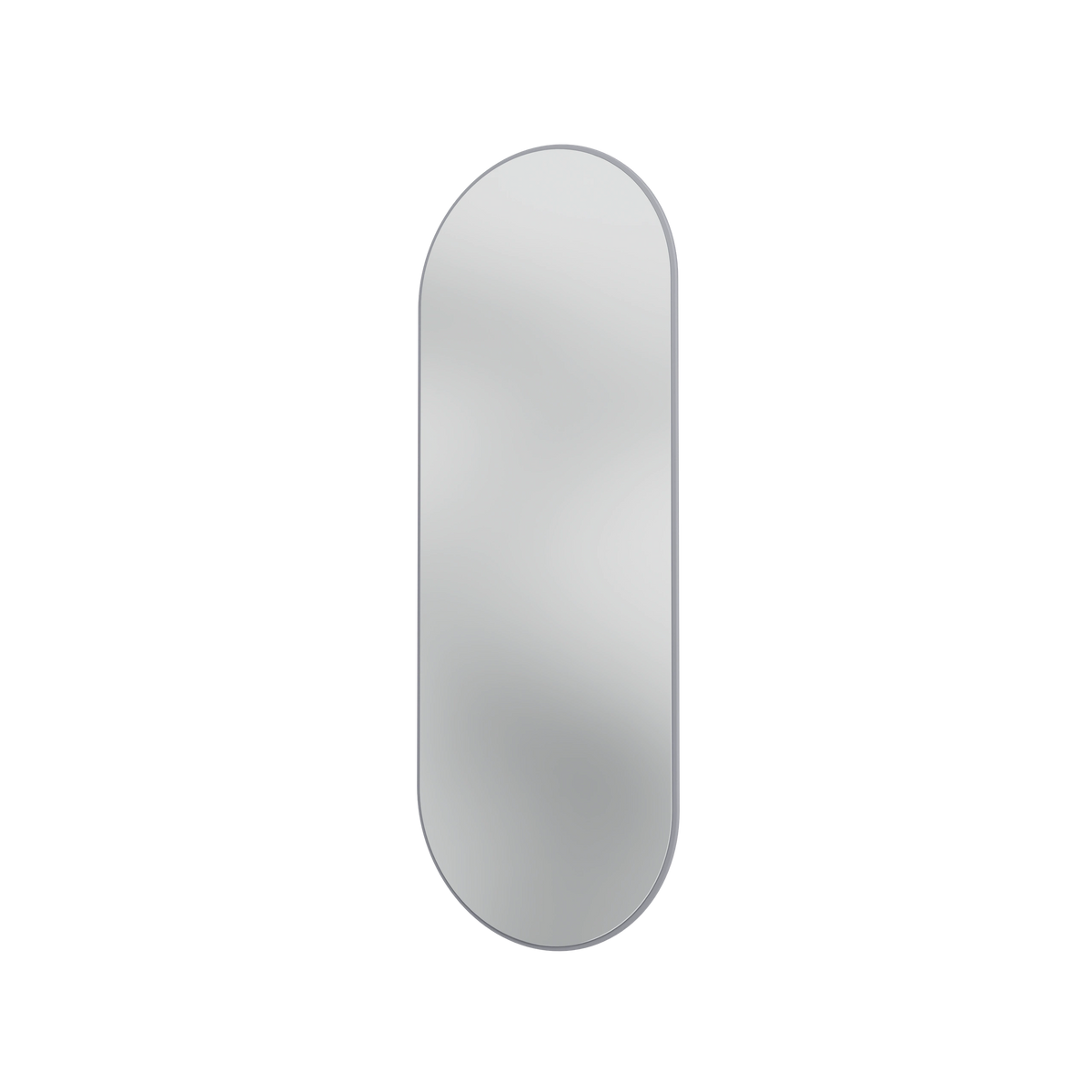 Miroir Colour Frame ovale SP1232R Montana, cadre laqué 100 Graphic, vue de trois quarts sur fond blanc