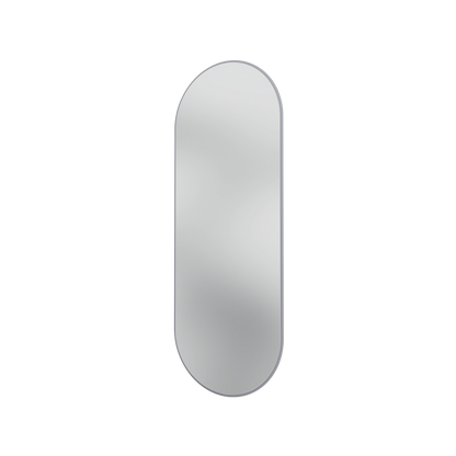 Miroir Colour Frame ovale SP1232R Montana, cadre laqué 100 Graphic, vue de trois quarts sur fond blanc
