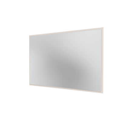 Miroir Colour Frame SP1208 Montana, cadre laqué 158 Oat, vue de trois quarts sur fond blanc
