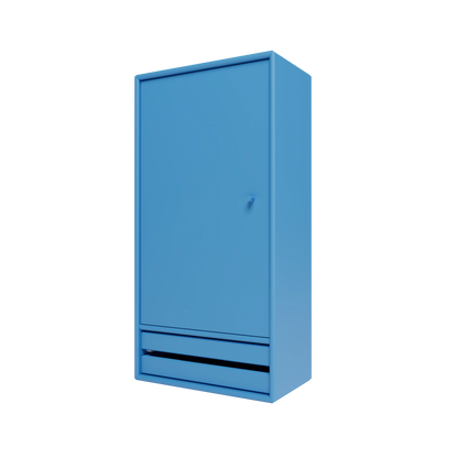 Armoire de salle de bain Reset I, laque 154 Azure, packshot Montana