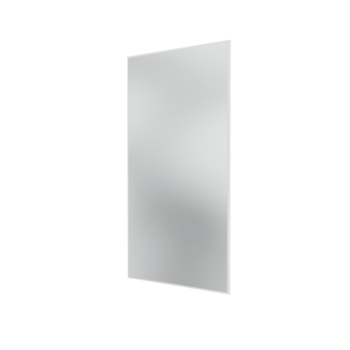 Miroir Colour Frame SP1224 Montana, cadre laqué 101 New White, vue de trois quarts sur fond blanc