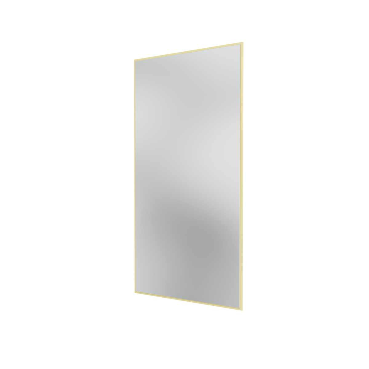 Miroir Colour Frame SP1224 Montana, cadre laqué 159 Camomile, vue de trois quarts sur fond blanc