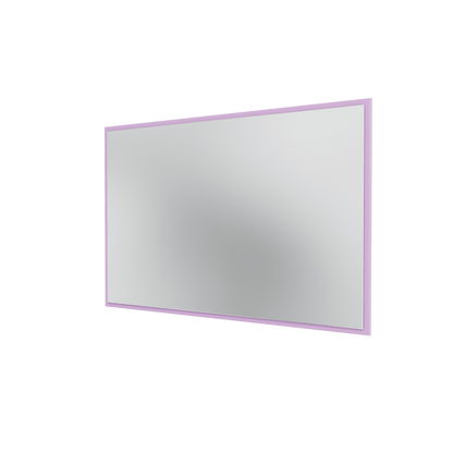 Miroir Colour Frame SP1208 Montana, cadre laqué 164 Iris, vue de trois quarts sur fond blanc