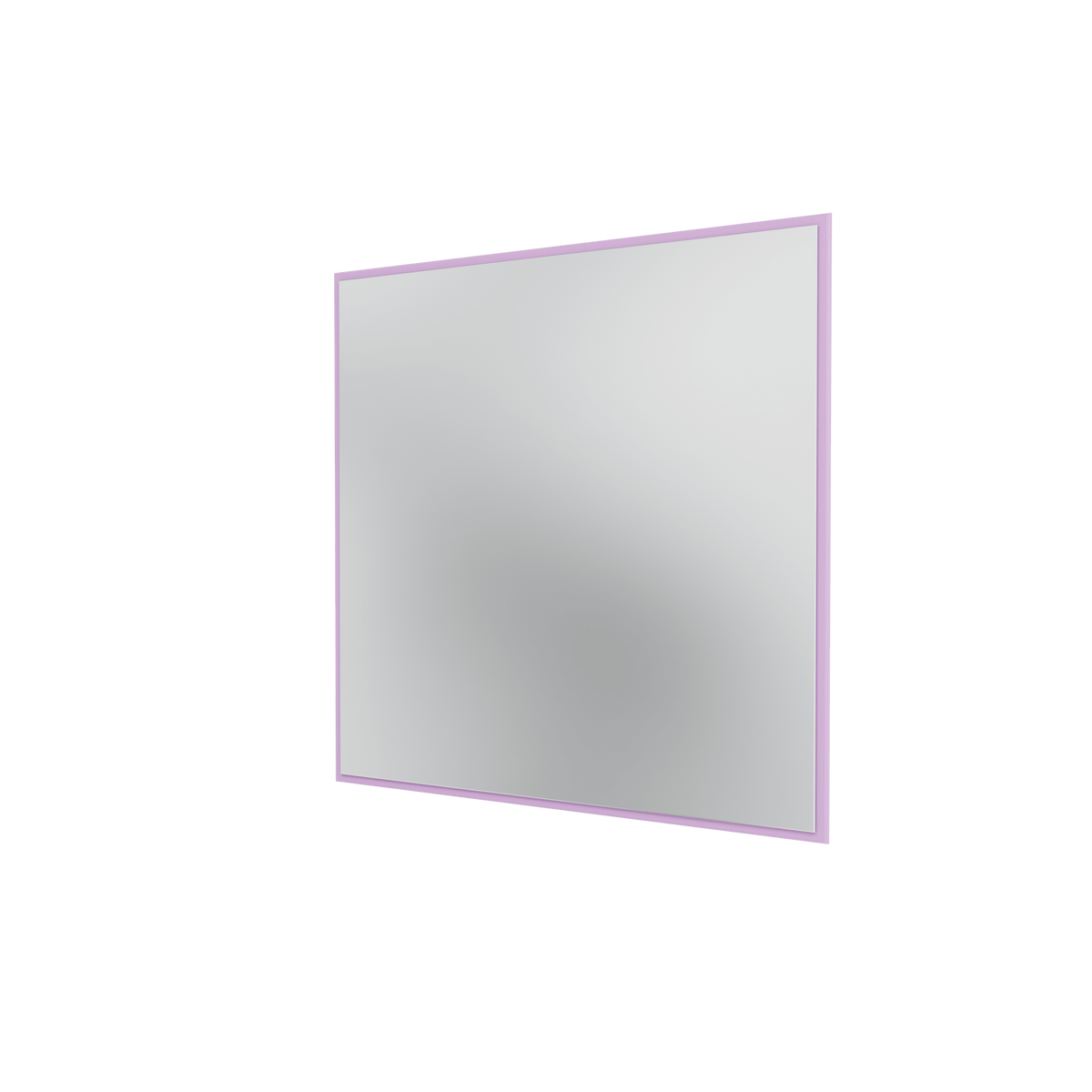 Miroir Colour Frame SP1212 Montana, cadre laqué 164 Iris, vue de trois quarts sur fond blanc