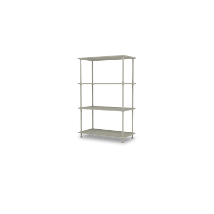 Etagère Free 300000 Montana, tablettes 225 Fennel et structure 144 Fennel, vue de trois quarts sur fond blanc